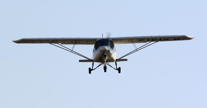 Kisrepülő kényszerleszállása a lombkoronában - pilóta sértetlenül megmenekült