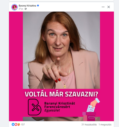Ferencváros polgármestere idő előtt posztolt a szavazásról