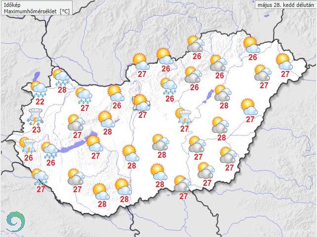 Meteorológusok figyelmeztetnek: zivatarokra készüljünk a nyárias kedden