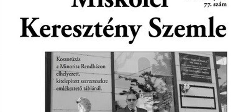 Leváltották a Miskolci Keresztény Szemle főszerkesztőjét