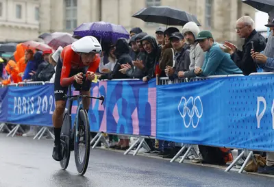 Ausztrál és belga győzelem a párizsi olimpia kerékpáros időfutamán