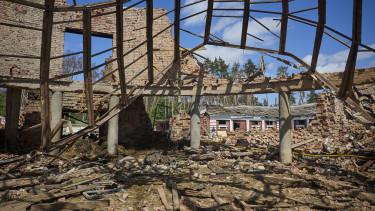 Orosz légicsapás érte Andrijivka települést, Harkiv megyében