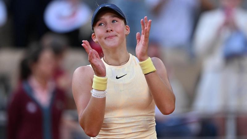 Mirra Andrejeva, a Roland Garros történetének legfiatalabb elődöntőse 1997 óta