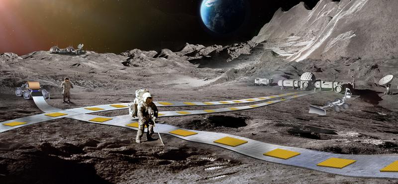 A NASA lebegő vasutat tervezhet a Hold felszínére