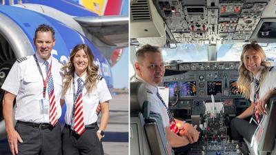 Apa és lánya a pilótafülkében: Együtt repültek a Southwest Airlines-nál