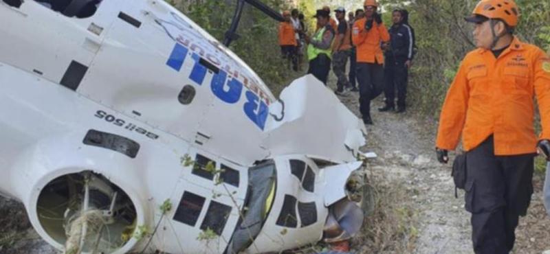 Helikopter-baleset Bali szigetén: Turisták életben maradtak