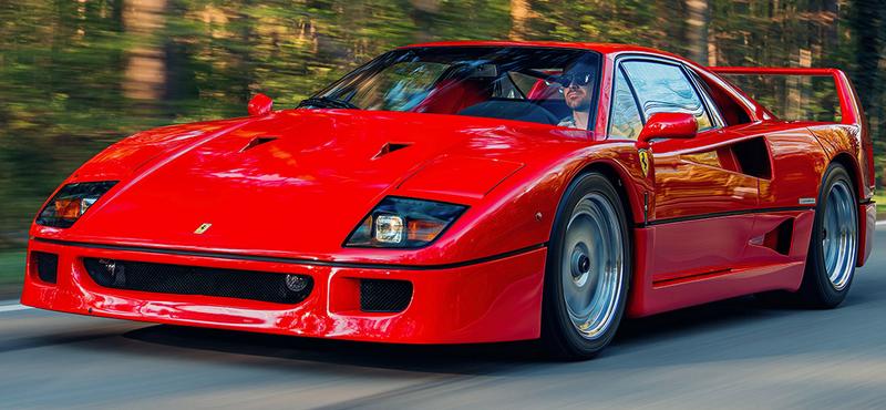 Ritka lehetőség: piacra került egy ikonikus Ferrari F40