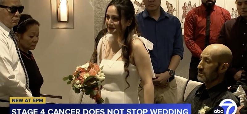 Megható kórházi esküvő: apa kísérte oltárhoz halálos beteg lányát