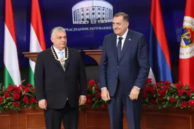 Kitüntette boszniai szerb barátja Orbán Viktort