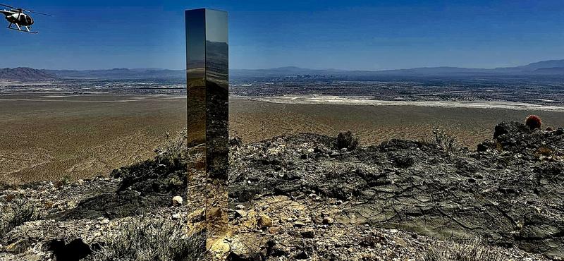 Eltávolították a Las Vegas közelében felfedezett rejtélyes monolitot