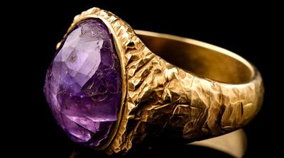 Felfedezték az ősi ametiszt gyűrűt, amely megelőzhette a másnaposságot