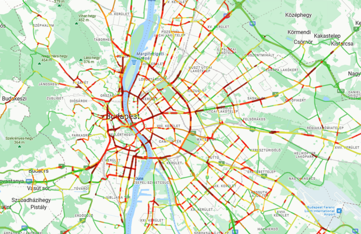 Reggeli közlekedési káosz Budapesten: kerülje el ezeket a területeket!