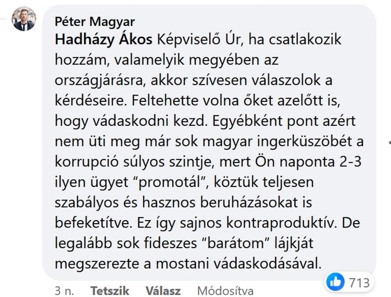 Ákos Hadházy és Magyar Péter korrupció elleni vitája új szintet ér