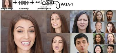 A VASA-1 AI modell, ami élő deepfake videókat készít fényképekből