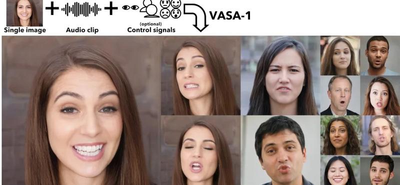 A VASA-1 AI modell, ami élő deepfake videókat készít fényképekből