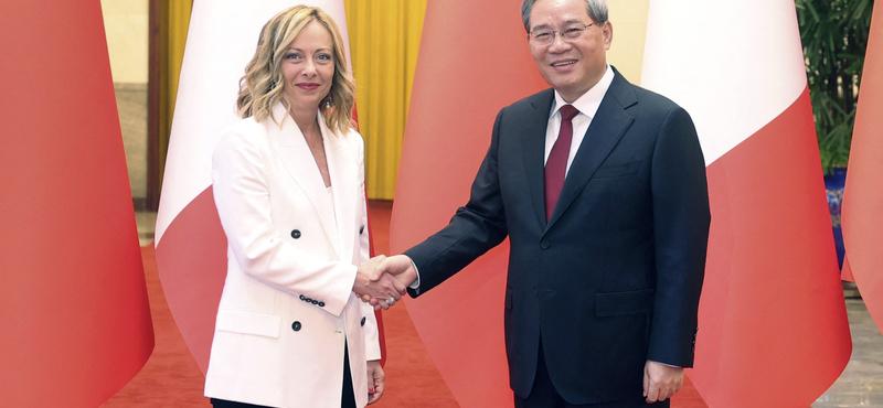 Giorgia Meloni Pekingben tárgyalt a kínai-olasz gazdasági kapcsolatok erősítéséről