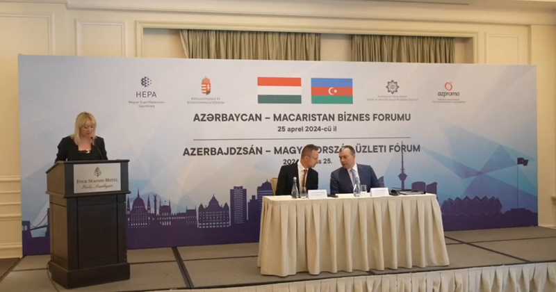 Szijjártó Péter: Magyar-Azeri gazdasági kapcsolatok tovább erősödhetnek