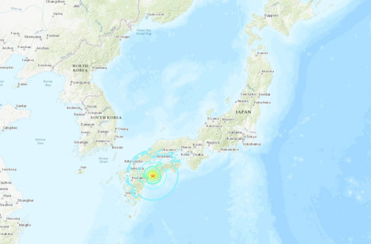 Japánban rekord erejű földrengés rázta meg Shikoku szigetét