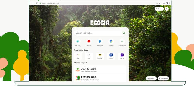 Az Ecosia új böngészője fákat ültet minden letöltéssel