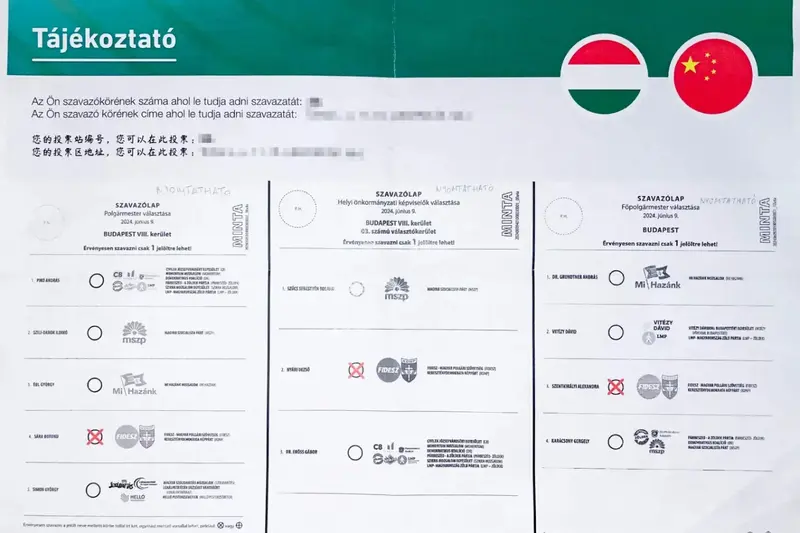 Fidesz kínai nyelvű levelet küldött a választóknak szavazási útmutatóval