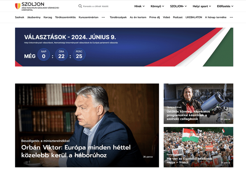 A megyei lapok Orbán Viktorral indítják a napot