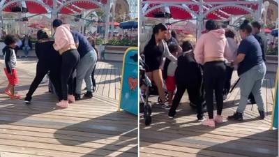 Öt nő bántalmazott egy másikat Disneylandben - sokkoló incidens videón