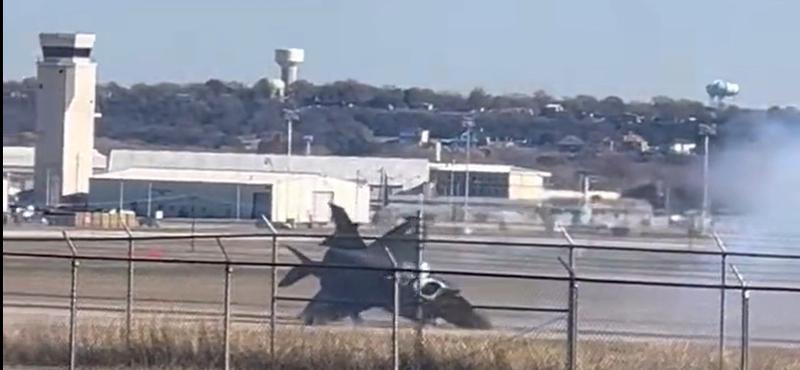 F-35B lopakodó vadászgép balesete Albuquerque repülőterén