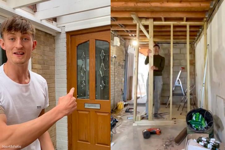 21 éves brit férfi garázsból teremtett otthont magának