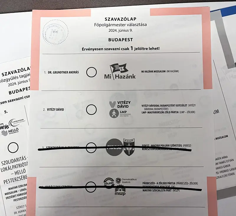 Kőbányai szavazólap incidens: két jelölt neve áthúzva