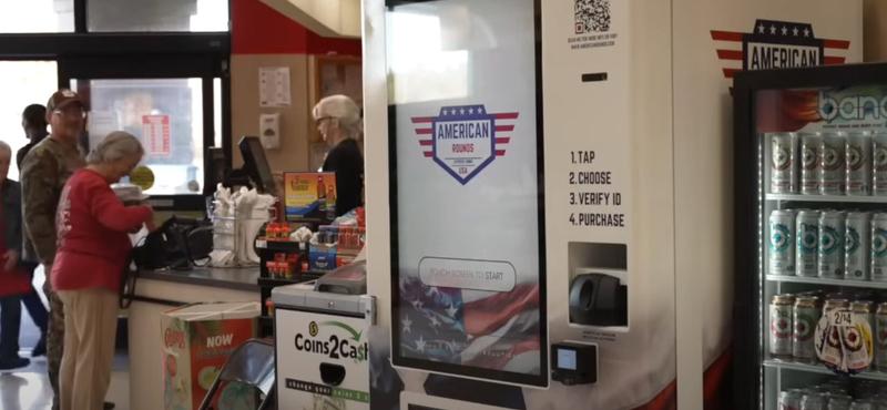 Amerikai szupermarketekben már lőszert is árulnak automatákból