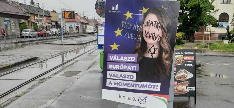 Donáth Anna plakátját megrongálták Budapesten