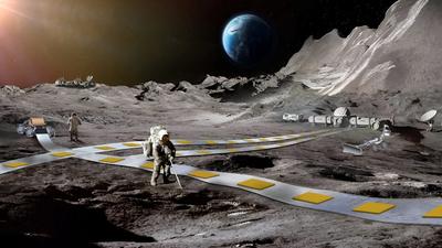 A NASA lebegő robotvonatot tervez a Holdon, Oroszország atomerőművet épít