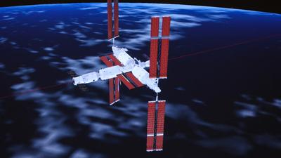 Kínai űrállomást ért űrszemét becsapódás, sikeres javítás után